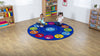 Emotions™ Interactive Circular 2m Carpet-Additional Need,Calmer Classrooms,Calming & Anxiety,Classroom Displays,Classroom Resources,Educational Classroom Materials,Emotions & Self Esteem,Helps With,Kit For Kids,Mats & Rugs,Multi-Colour,Placement Carpets,Round,Rugs,Social Emotional Learning,Social Stories & Games & Social Skills,Wellbeing Furniture-Learning SPACE