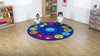 Emotions™ Interactive Circular 2m Carpet-Additional Need,Calmer Classrooms,Emotions & Self Esteem,Helps With,Kit For Kids,Mats & Rugs,Multi-Colour,Placement Carpets,Round,Rugs,Social Emotional Learning,Wellbeing Furniture-Learning SPACE