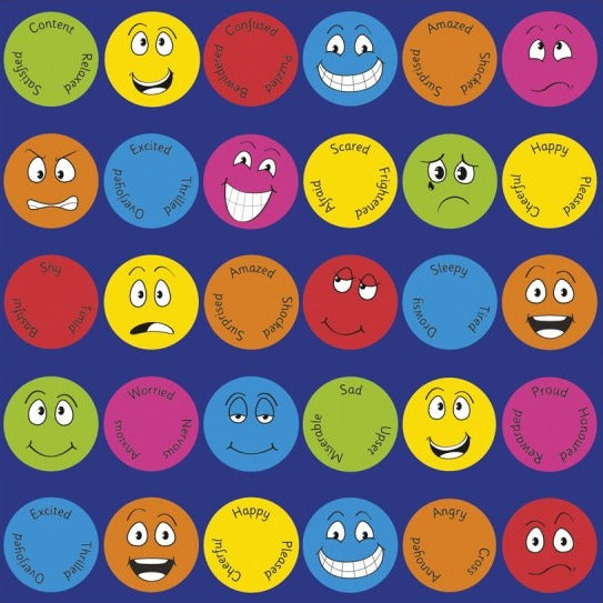 Emotions™ Interactive Square 3x3m Carpet, Learning SPACE