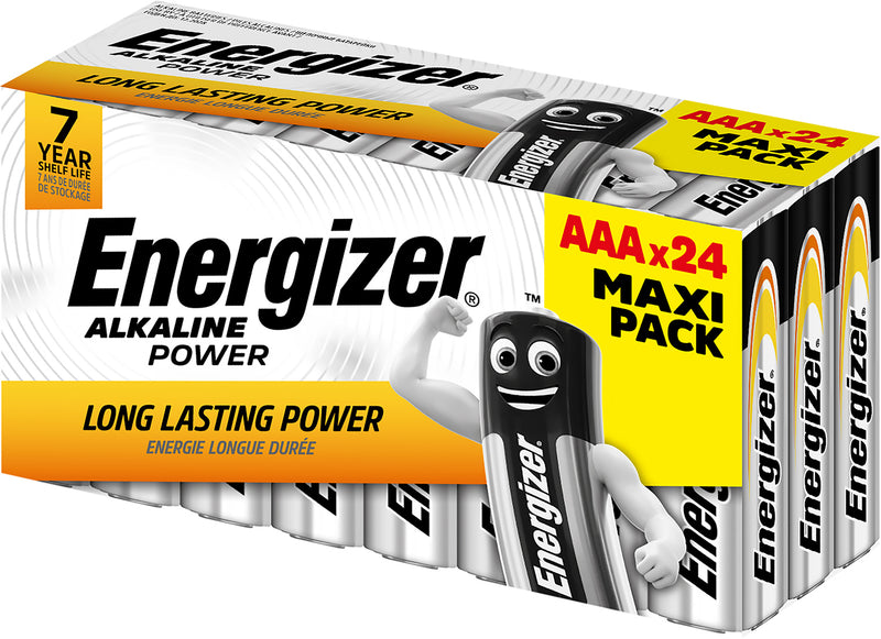 Energizer Alkaline Batteries 24 Pack (AA or AAA), AAA Learning SPACE