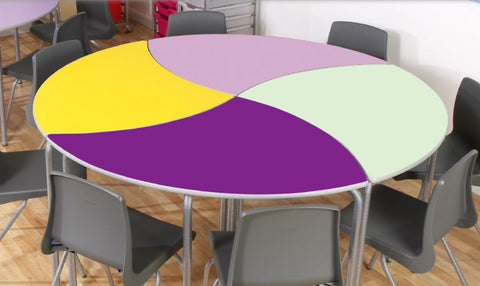 Equation™ Leaf Table - Single-Classroom Table, Desk Table, Flower, Metalliform, Wellbeing Furniture-Learning SPACE