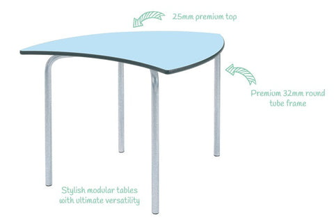 Equation™ Leaf Table - Single-Classroom Table, Desk Table, Flower, Metalliform, Wellbeing Furniture-Learning SPACE