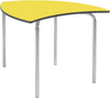 Equation™ Leaf Table - Single-Classroom Table, Desk Table, Flower, Metalliform, Wellbeing Furniture-Canary Yellow-460mm (3-4 Years)-Learning SPACE