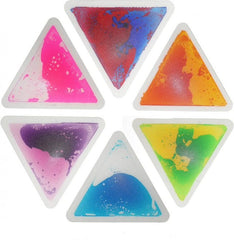 Equilateral Triangle Liquid Tiles - Set of 6-AllSensory, Calming and Relaxation, Chill Out Area, Early Years Sensory Play, Helps With, Lumina, Sensory Floor Tiles, Sensory Flooring, Sensory Processing Disorder, Sensory Seeking, Stock, Visual Sensory Toys-Learning SPACE