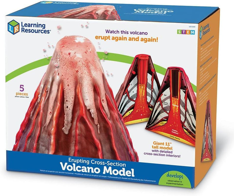 Erupting Cross-Section Volcano Model, Learning SPACE