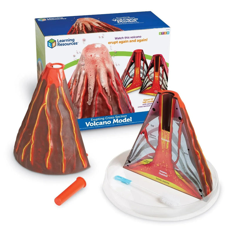 Erupting Cross-Section Volcano Model, Learning SPACE