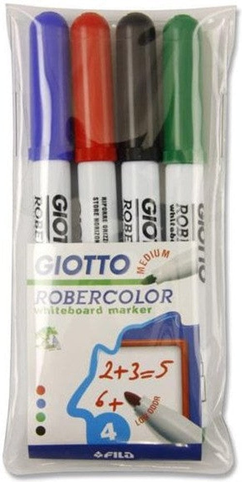 Essential Slim Whiteboard Markers - Pack of 4 Colours, Learning SPACE