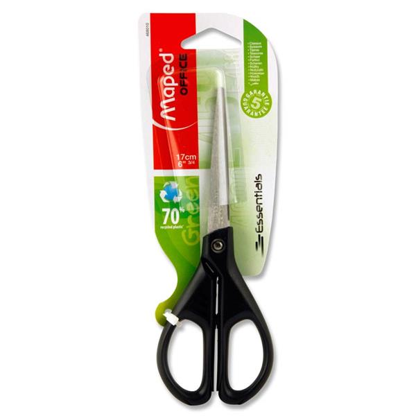 Essentials Green 17Cm Scissors 24 Pcs-Scissors,Stationery-Learning SPACE