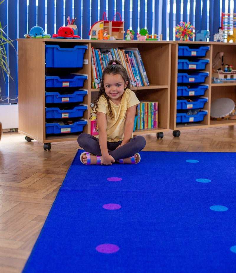 Essentials Rainbow Spots Indoor/Outdoor 3x2m Carpet, Carpets, Mats & Rugs Learning SPACE