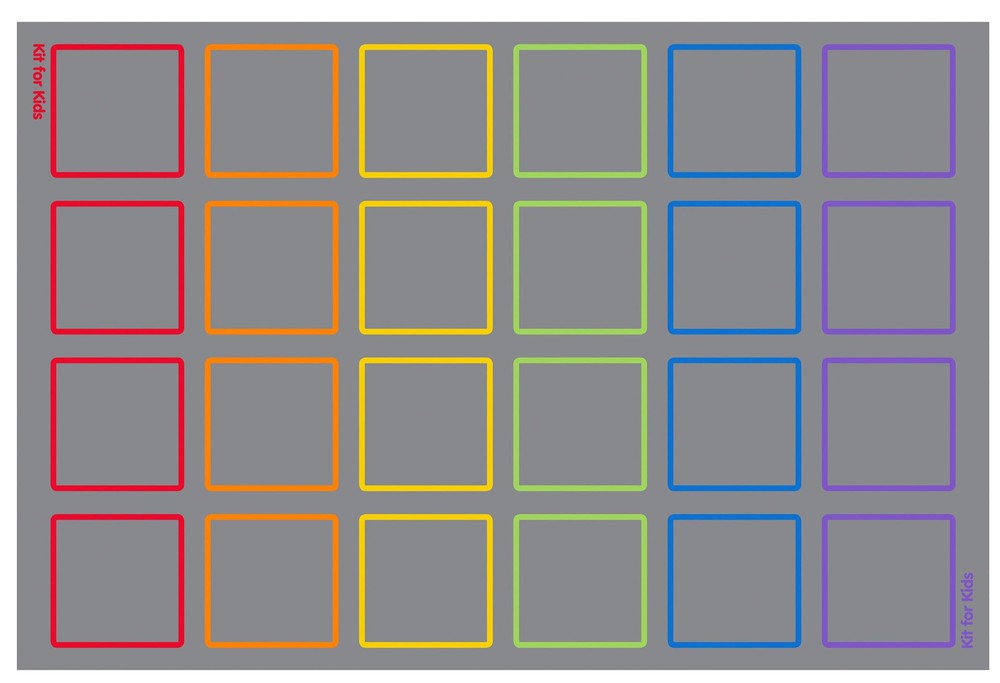 Essentials Rainbow Squares Indoor/Outdoor 3x2m Carpet-Calmer Classrooms,Classroom Displays,Classroom Resources,Educational Classroom Materials,Kit For Kids,Mats & Rugs,Natural,Neutral Colour,Placement Carpets,Rectangular,Rugs,Wellbeing Furniture-Learning SPACE