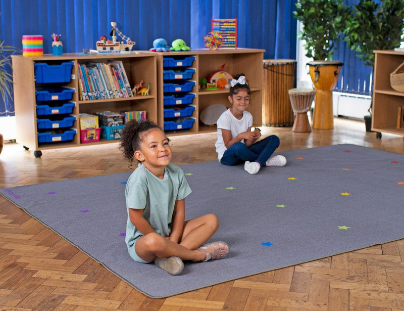 Essentials Rainbow Stars Indoor/Outdoor 3x2m Carpet, Learning SPACE