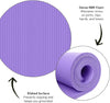 Extra Thick Non-Slip NBR Yoga & Exercise Mat with Carry Strap, Learning SPACE