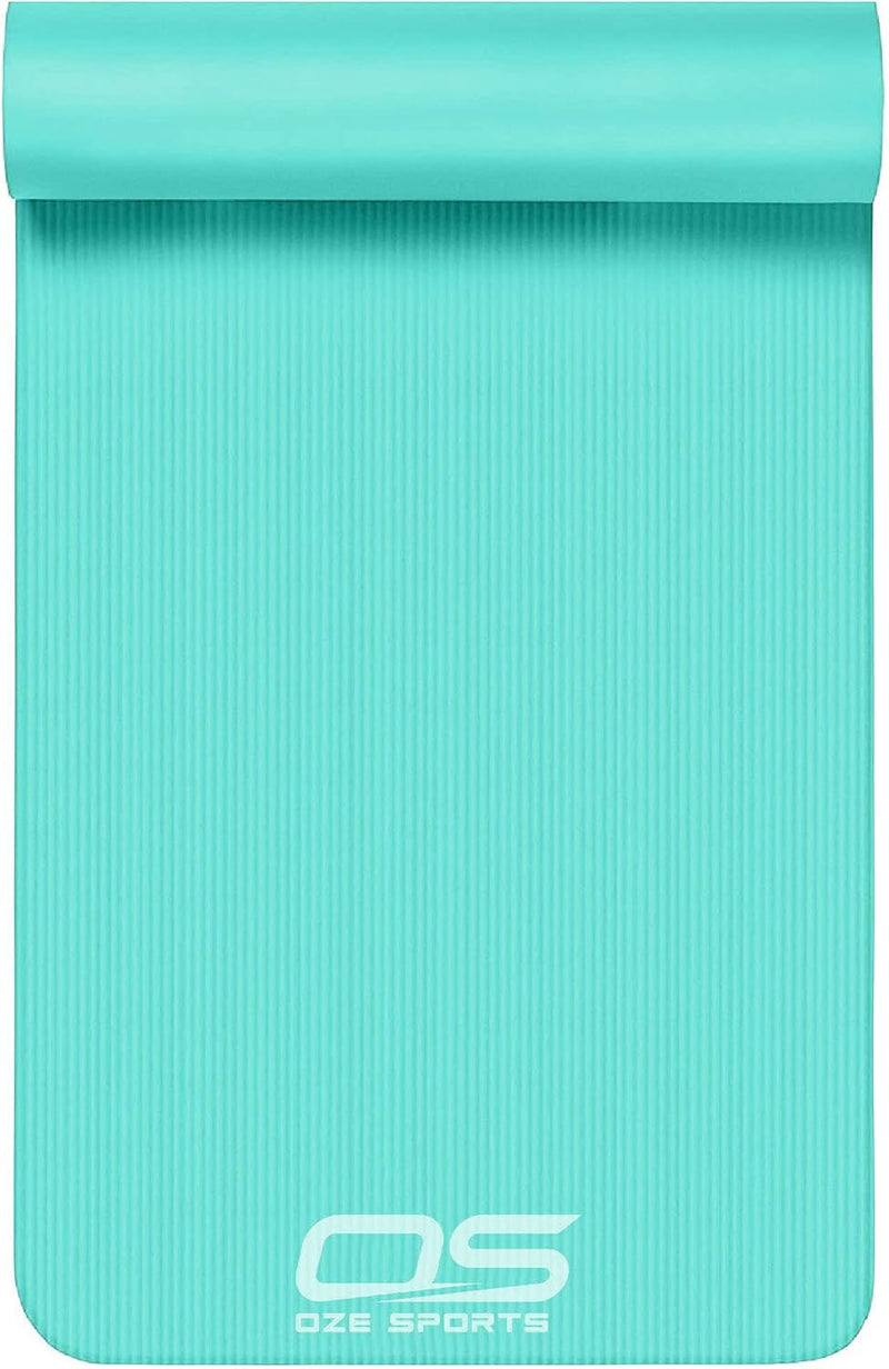 Extra Thick Non-Slip NBR Yoga & Exercise Mat with Carry Strap, Learning SPACE