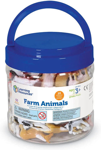 Farm Animal Counters - Pack 60-Addition & Subtraction,AllSensory,Counting Numbers & Colour,Early Years Maths,Farms & Construction,Helps With,Imaginative Play,Learning Resources,Maths,Maths Toys,Memory Pattern & Sequencing,Nurture Room,Primary Maths,S.T.E.M,Sensory Seeking,Small World,Stock-Learning SPACE