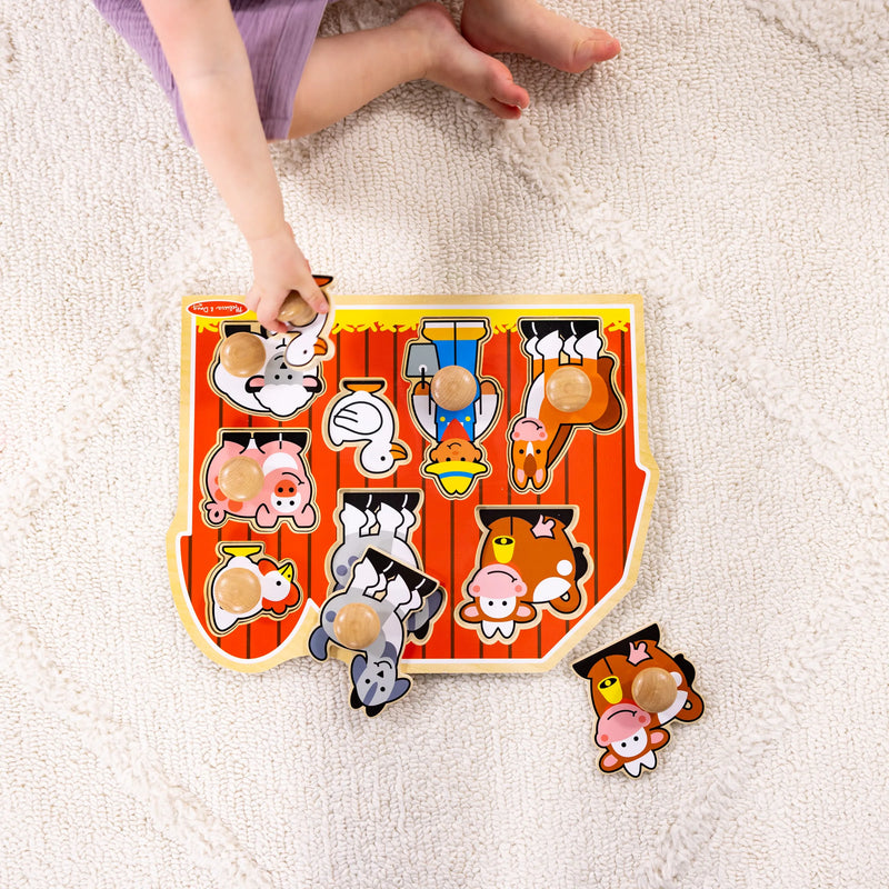 Farm Friends Large Peg Puzzle, Learning SPACE