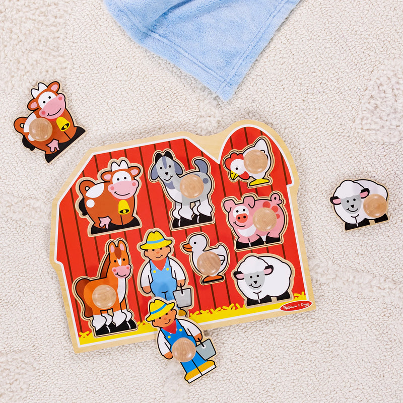Farm Friends Large Peg Puzzle, Learning SPACE