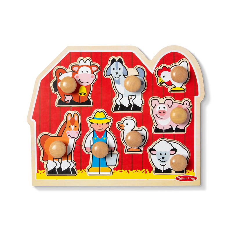 Farm Friends Large Peg Puzzle, Learning SPACE