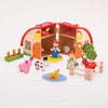 Farm Mini Playset-Bigjigs Toys, Early Years Travel Toys, Farms & Construction, Gifts For 2-3 Years Old, Gifts For 3-5 Years Old, Imaginative Play, Seasons, Small World, Spring, Stock-Learning SPACE