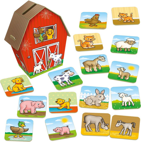 Farmyard Families - Matching and Posting Game-Early years Games & Toys,Early Years Maths,Farms & Construction,Gifts For 2-3 Years Old,Gifts For 3-5 Years Old,Imaginative Play,Maths,Memory Pattern & Sequencing,Orchard Toys,Primary Games & Toys,Primary Maths-Learning SPACE