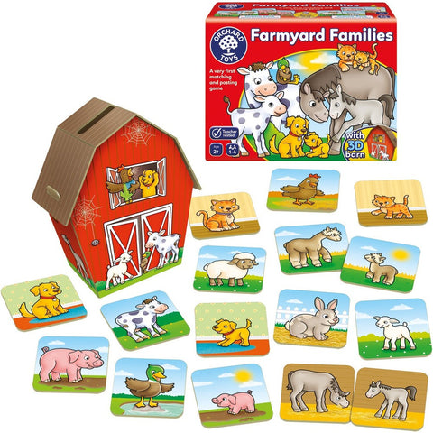 Farmyard Families - Matching and Posting Game-Early years Games & Toys,Early Years Maths,Farms & Construction,Gifts For 2-3 Years Old,Gifts For 3-5 Years Old,Imaginative Play,Maths,Memory Pattern & Sequencing,Orchard Toys,Primary Games & Toys,Primary Maths-Learning SPACE