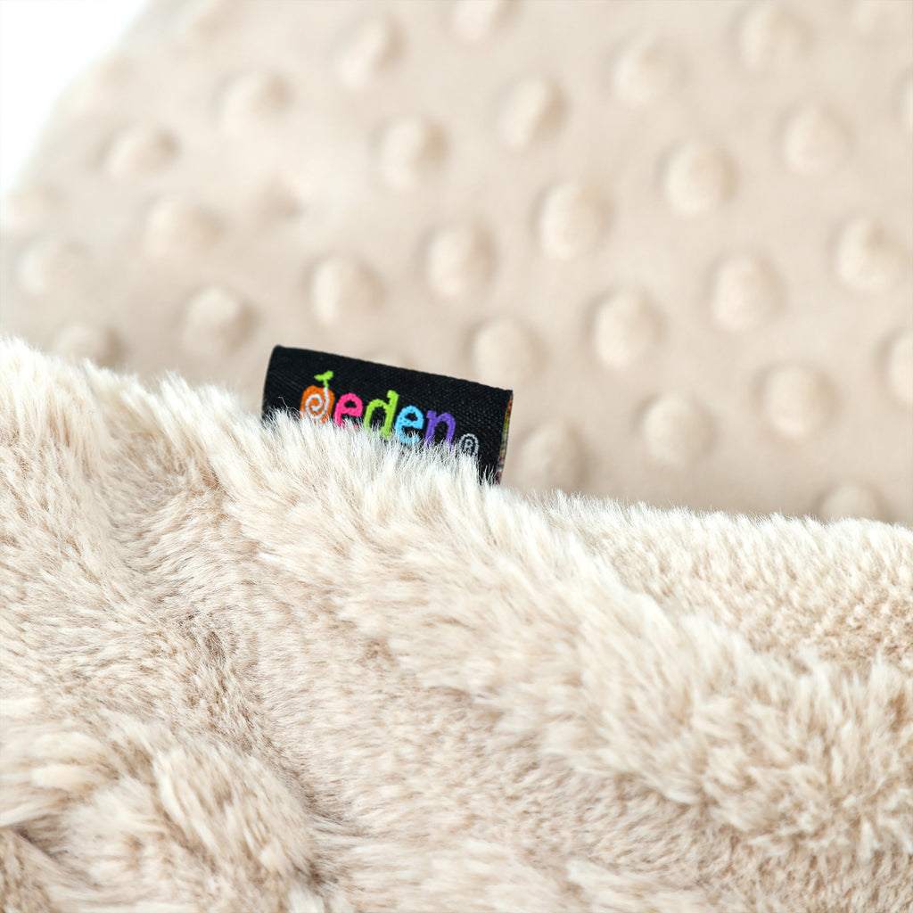 Faux Fur 1.5kg Weighted Lap Pad-ADD/ADHD,Calming & Anxiety,Dropship,Eden Learning Spaces,Weighted & Deep Pressure,Weighted Blankets,Weighted Lap Pad-Cable Knit Faux Fur-ED1LAPCAB-Learning SPACE