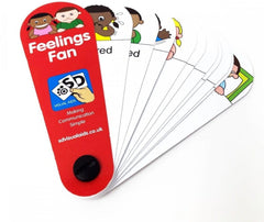 Feelings Communication Fan-Additional Need, Calmer Classrooms, communication, Communication Games & Aids, Deaf & Hard of Hearing, Down Syndrome, Emotions & Self Esteem, Fans & Visual Prompts, Neuro Diversity, Play Doctors, Primary Literacy, PSHE, Social Emotional Learning, Social Stories & Games & Social Skills, Stock-B6802SD-Learning SPACE