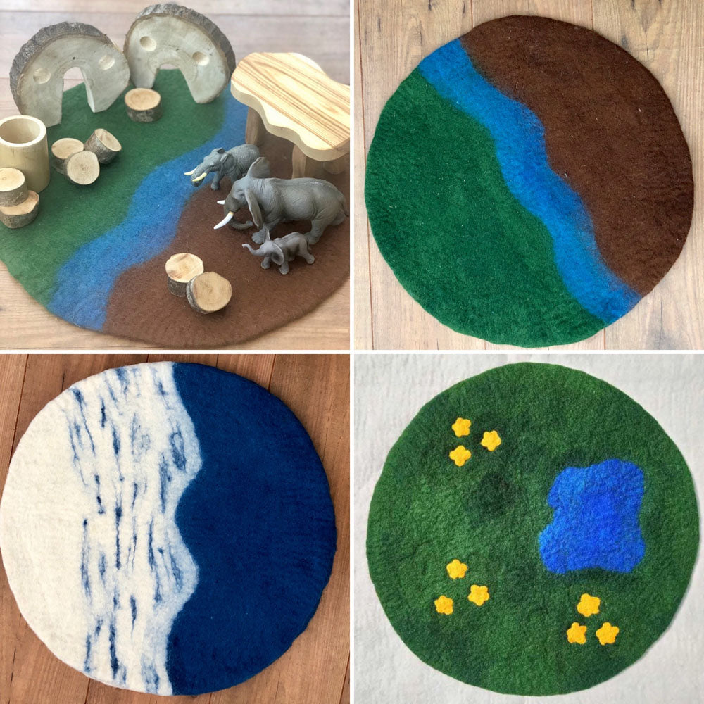 Felt Scenery Mats (3Pk)-Cosy Direct,Imaginative Play,Play Mats & Baby Gyms,Playmat,Playmats & Baby Gyms,Role Play-Learning SPACE
