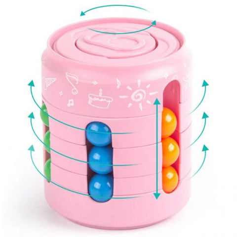 Fidget Can Spinner Cube-ADD/ADHD,Dexterity,Fidget,Fidget Spinner,Fine Motor Skills,Neuro Diversity,Stocking Stuffers,Stress Relief-Learning SPACE
