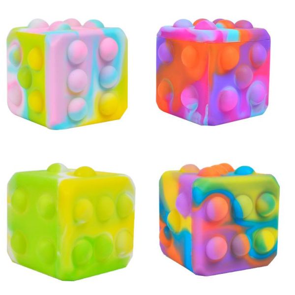 Fidget Pop Dice-ADD/ADHD, Cause & Effect Toys, Fidget, Neuro Diversity, Push Popper-Learning SPACE