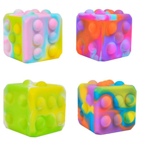 Fidget Pop Dice-ADD/ADHD, Cause & Effect Toys, Fidget, Neuro Diversity, Push Popper-Learning SPACE