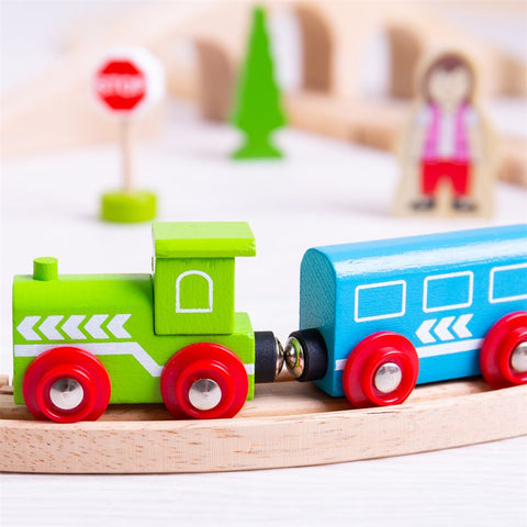 Figure of Eight Train Set-Bigjigs Rail, Bigjigs Toys, Cars & Transport, Engineering & Construction, Imaginative Play, S.T.E.M, Small World, Stock, Train, Wooden Toys-Learning SPACE