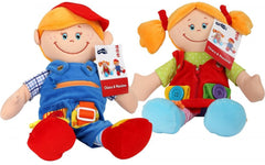 Fine Motor Rag Doll-Baby Soft Toys,Dolls & Doll Houses,Gifts For 2-3 Years Old,Imaginative Play,Matrix Group,Puppets & Theatres & Story Sets,Small Foot Wooden Toys-Learning SPACE