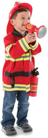 Fire Chief Role Play Costume Set-Dress Up Costumes & Masks, Fire. Police & Hospital, Gifts For 2-3 Years Old, Halloween, Imaginative Play, Pretend play, Puppets & Theatres & Story Sets, Role Play, Seasons, Stock-Learning SPACE