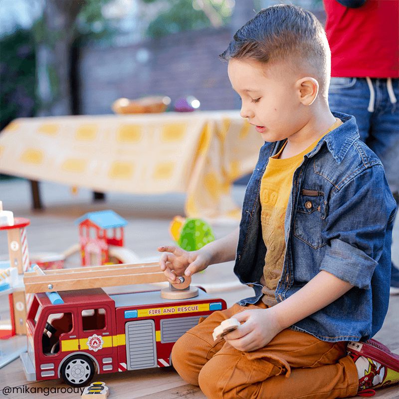 Fire Engine Playset, Learning SPACE