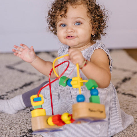 First Bead Maze-Additional Need, Cerebral Palsy, Fine Motor Skills, Gifts For 1 Year Olds, Gifts For 6-12 Months Old, Helps With, Maths, Primary Maths, Shape & Space & Measure, Stock, Strength & Co-Ordination, Tracking & Bead Frames-Learning SPACE