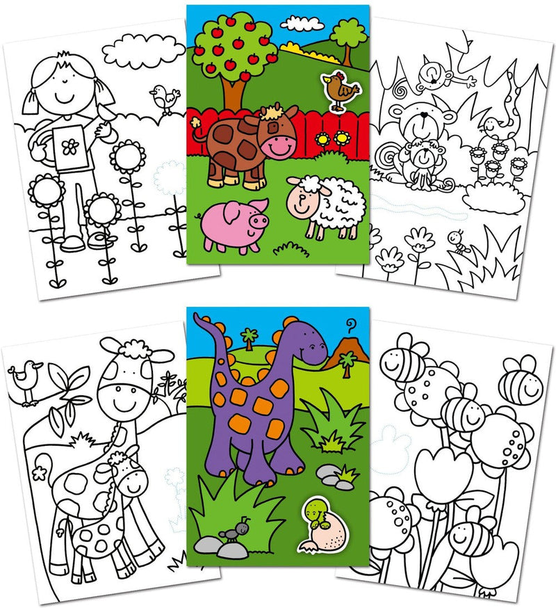 First Sticker Colouring Book, Learning SPACE