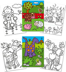 First Sticker Colouring Book, Learning SPACE