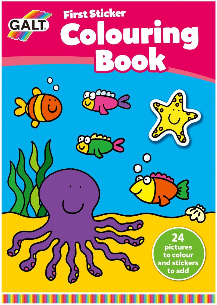 First Sticker Colouring Book, Learning SPACE