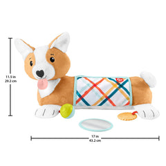 Fisher-Price Corgi Tummy Time Puppy Wedge-Baby Cause & Effect Toys,Baby Sensory Toys,Baby Toys,Comfort Toys,Discontinued,Fisher Price,Games & Toys,Gifts for 0-3 Months,Gifts For 1 Year Olds,Gifts For 3-6 Months,Gifts For 6-12 Months Old,Plush,Tummy Time-Learning SPACE