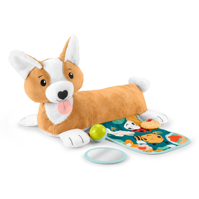 Fisher-Price Corgi Tummy Time Puppy Wedge-Baby Cause & Effect Toys,Baby Sensory Toys,Baby Toys,Comfort Toys,Discontinued,Fisher Price,Games & Toys,Gifts for 0-3 Months,Gifts For 1 Year Olds,Gifts For 3-6 Months,Gifts For 6-12 Months Old,Plush,Tummy Time-Learning SPACE