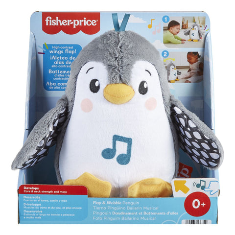 Fisher Price Flap & Wobble Penguin-Baby & Toddler Gifts, Baby Cause & Effect Toys, Baby Musical Toys, Baby Sensory Toys, Baby Soft Toys, Baby Toys, Fisher Price-Learning SPACE