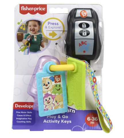 Fisher Price Play and Go Activity Keys-Baby & Toddler Gifts,Baby Sensory Toys,Chewing,Early years Games & Toys,Early Years Sensory Play,Early Years Travel Toys,Games & Toys,Oral Motor & Chewing Skills-Learning SPACE