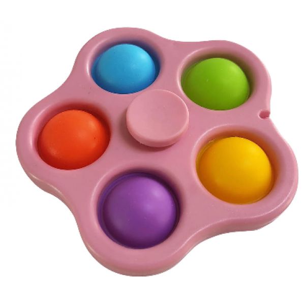 Five Sided Bubble Popping Fidget Spinner, Learning SPACE