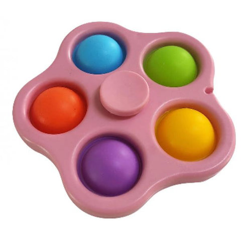 Five Sided Bubble Popping Fidget Spinner, Learning SPACE