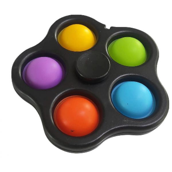 Five Sided Bubble Popping Fidget Spinner, Learning SPACE