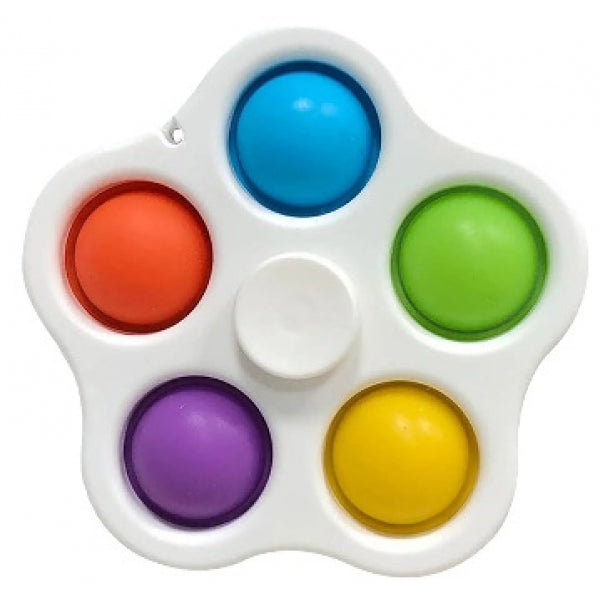 Five Sided Bubble Popping Fidget Spinner, Learning SPACE