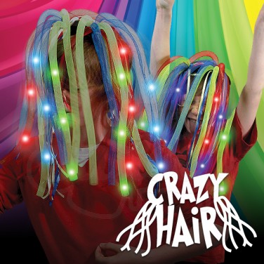 Flashing Crazy Hair-AllSensory,Pocket money,Role Play,Sensory Light Up Toys,Stock,The Glow Company,Visual Sensory Toys-Learning SPACE