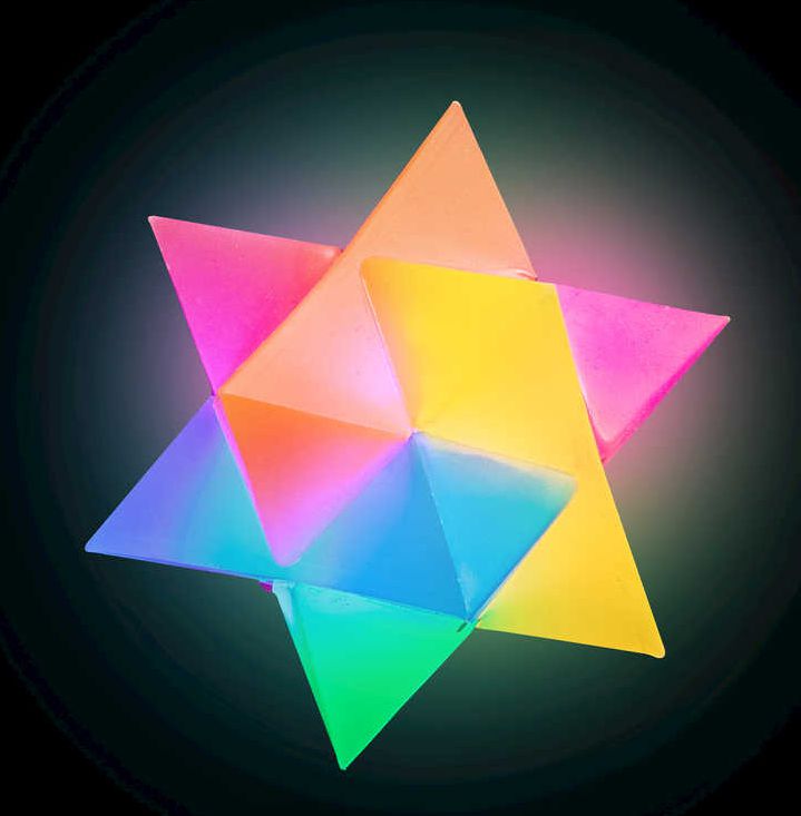 Flashing Prism Ball - Random Bouncing LED Light-Up Fun, Learning SPACE