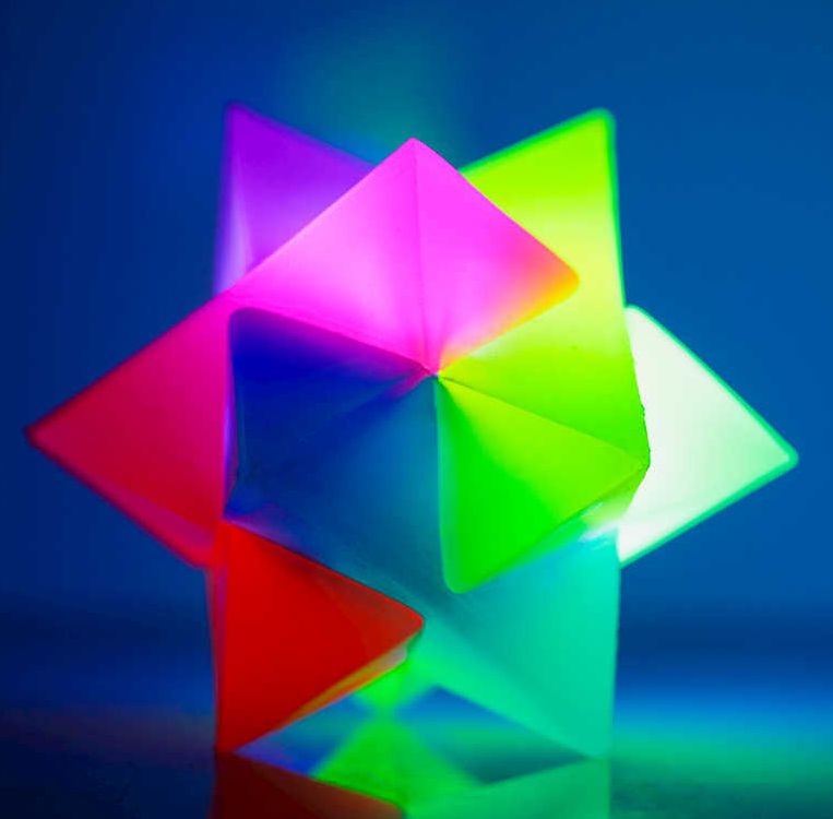 Flashing Prism Ball - Random Bouncing LED Light-Up Fun, Learning SPACE