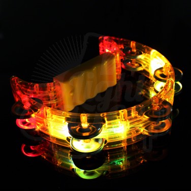 Flashing Tambourine – Sensory Light-Up Music Toy, Learning SPACE